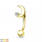 Piercing arcade 16 - Lune et strass