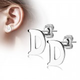 Clou pour oreille en acier lettre A