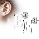 Clou pour oreille en acier lettre A