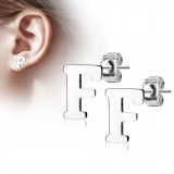 Clou pour oreille en acier lettre A