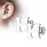 Clou pour oreille en acier lettre A