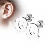Clou pour oreille en acier lettre A