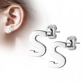 Clou pour oreille en acier lettre A