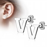 Clou pour oreille en acier lettre A