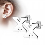 Clou pour oreille en acier lettre A