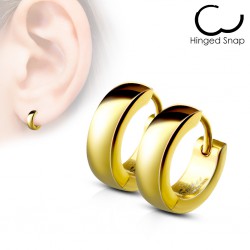Anneaux oreilles acier 40 - Gold ip