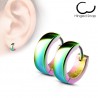 Anneaux oreilles acier 11 - Rainbow