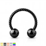 Piercing micro-circulaire 15 - PVD tige vrillée