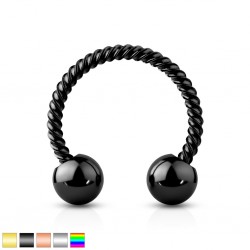 Piercing micro-circulaire 15 - PVD tige vrillée