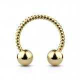 Piercing micro-circulaire 15 - PVD tige vrillée