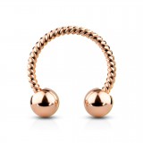 Piercing micro-circulaire 15 - PVD tige vrillée