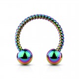 Piercing micro-circulaire 15 - PVD tige vrillée