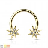 Piercing micro-circulaire 16 - Etoile gold-ip