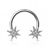 Piercing micro-circulaire 16 - Etoile gold-ip