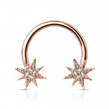 Piercing micro-circulaire 16 - Etoile gold-ip