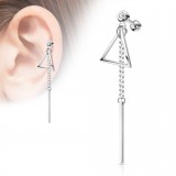 Cartilage hélix, tragus 236 - Triangle et long cylindre