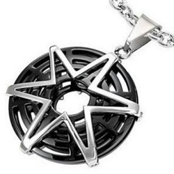 Pendentif tribal 06 - Cercle et étoile