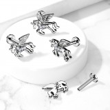Piercing micro-labret 38 - Licorne