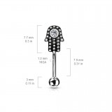 Piercing arcade 65 - Main de fatma
