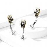 Piercing arcade 52 - Tête de mort vintage
