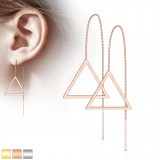 Crochets en acier 04 - Chainette et triangle creux