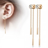 Clous en acier 11 - Strass transparent et trait