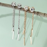 Clous en acier 11 - Strass transparent et trait