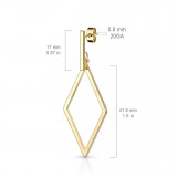 Clous en acier 05 - Losange pendant