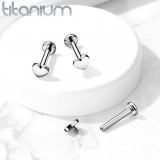 Piercing micro-labret 55 - Titane coeur