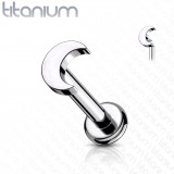 Piercing micro-labret 54 - Titane lune