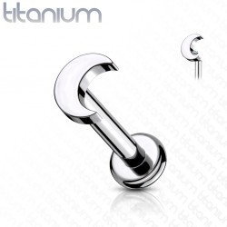 Piercing micro-labret 54 - Titane lune