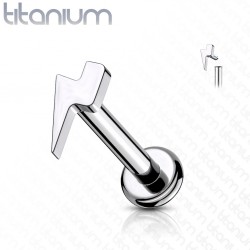 Piercing micro-labret 53 - Titane éclair