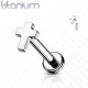 Piercing micro-labret 51 - Titane croix