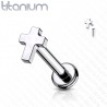 Piercing micro-labret 51 - Titane croix