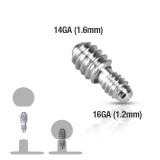 Adaptateur pour base microdermal : 1,2 vers 1,6mm