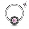 Piercing micro-bcr 81 - Vintage cristal rose