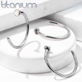 Anneau de nez en titane 0,8 ou 1mm