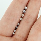 Lot de piercings micro-labrets 05 - PVD cristal rond