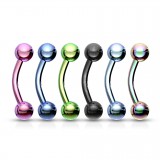 Lot de piercings arcades 07 - PVD boule