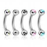 Lot de piercings arcades 05 - Boule cristal