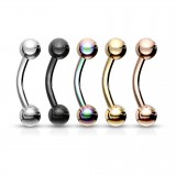 Lot de piercings arcades 04 - PVD boule