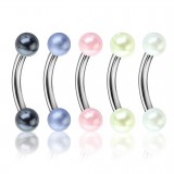 Lot de piercings arcades 01 - Acrylique perle