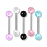 Lot de piercings langues 22 - UV disco
