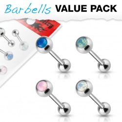 Lot de piercings langues 20 - Gem opalescent
