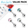 Lot de piercings langues 20 - Gem opalescent