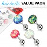 Lot de piercings langues 19 - Glitter