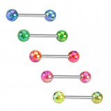 Lot de piercings langues 15 - Brillant tacheté