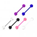 Lot de piercings langues 12 - Flexible unicolore