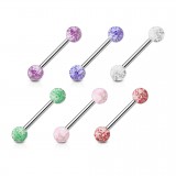 Lot de piercings langues 04 - UV paillettes