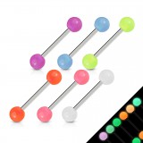 Lot de piercings langues 03 - Fluorescents